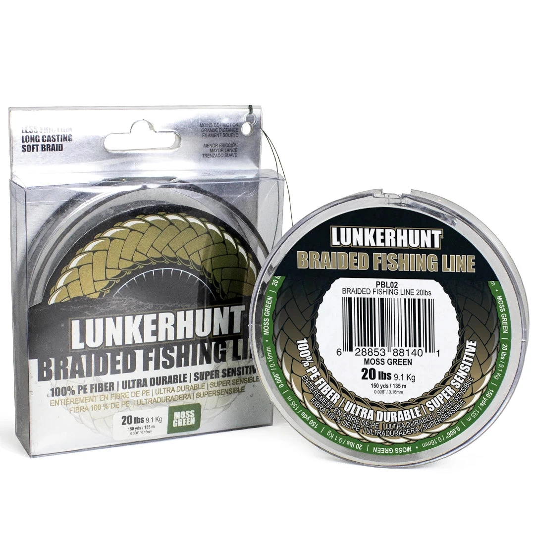 Lunkerhunt Braid Moss Green Braided Line 150 Yards 3 Lunkerhunt Braid Moss Green Braided Line 150 Yards