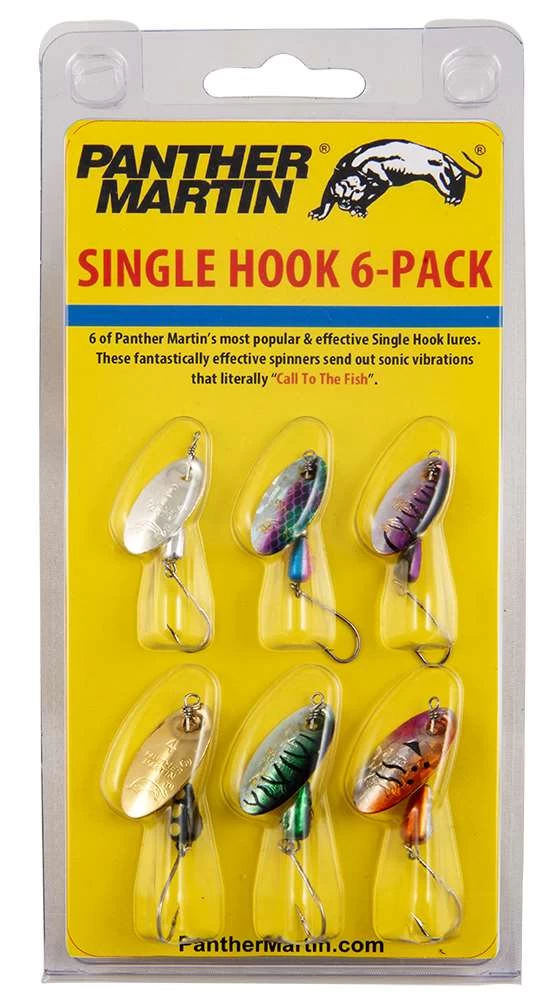 Panther Martin Single Hook 6 Pack Spinner Kit 3 Panther Martin Single Hook 6 Pack Spinner Kit