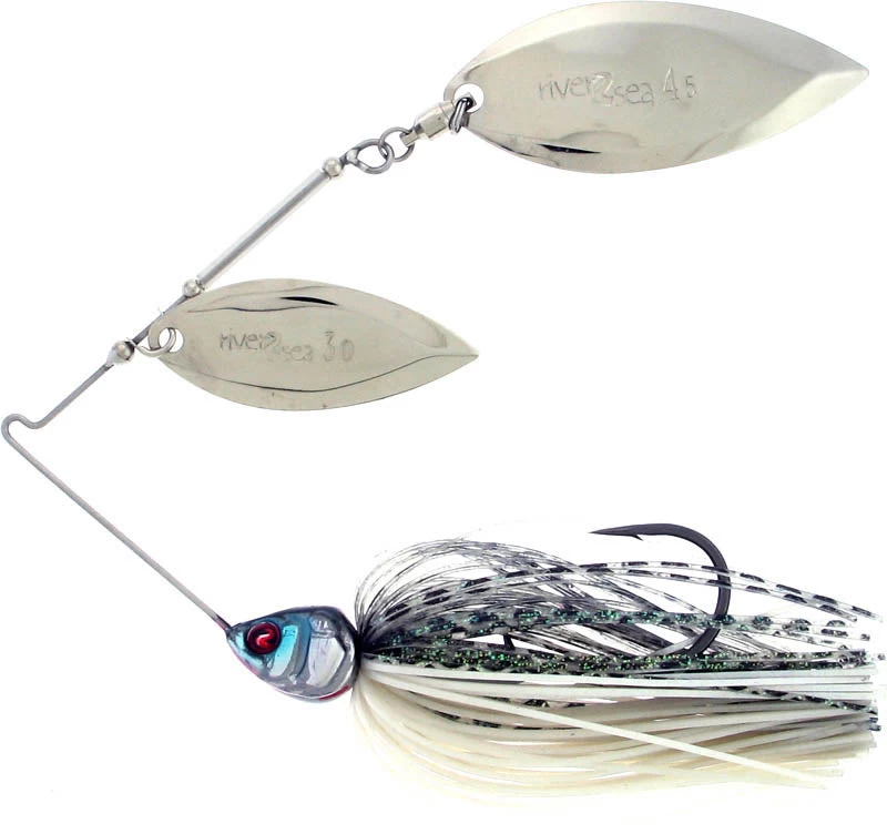 River2Sea Ish Monroe Bling Double Willow Spinnerbait 1/2 Oz. 4 River2Sea Ish Monroe Bling Double Willow Spinnerbait 1/2 Oz. - Image 2